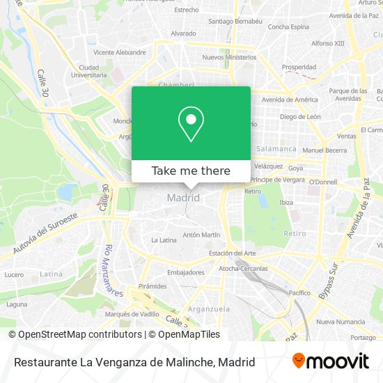 Restaurante La Venganza de Malinche map