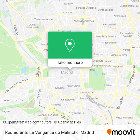 Restaurante La Venganza de Malinche map