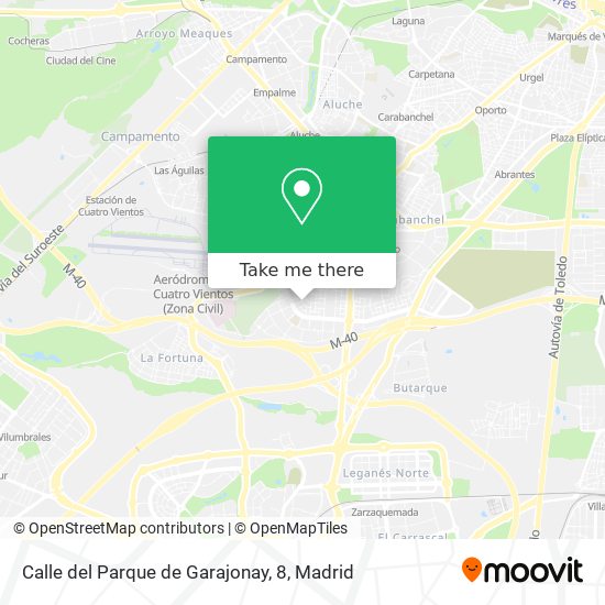 mapa Calle del Parque de Garajonay, 8