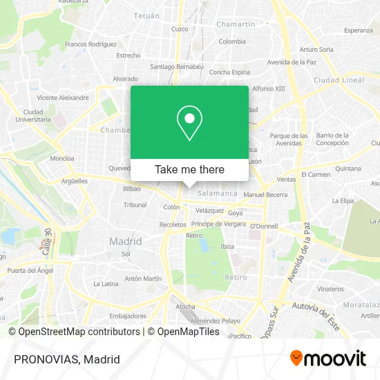 PRONOVIAS map