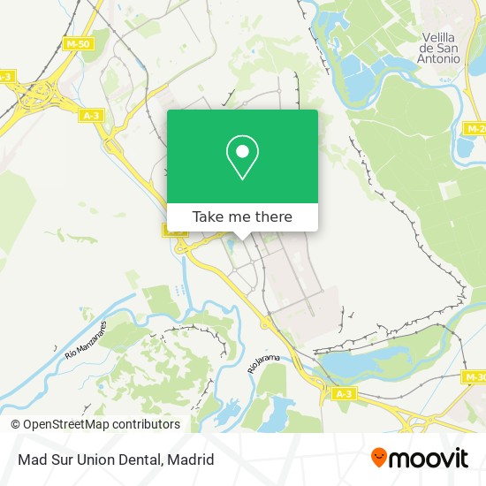 mapa Mad Sur Union Dental