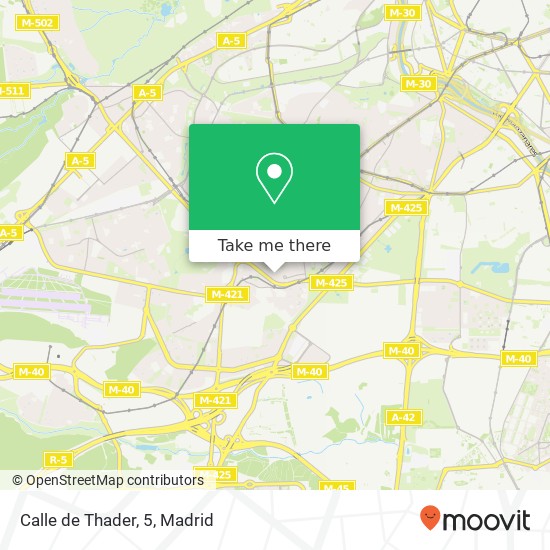 mapa Calle de Thader, 5