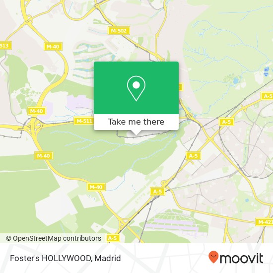mapa Foster's HOLLYWOOD