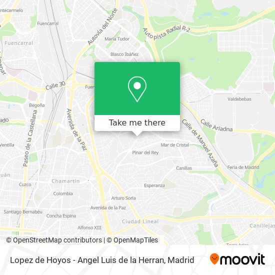 Lopez de Hoyos - Angel Luis de la Herran map