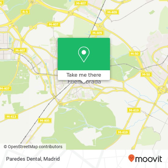 Paredes Dental map