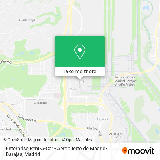 Enterprise Rent-A-Car - Aeropuerto de Madrid-Barajas map