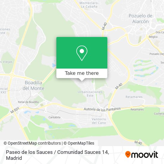 Paseo de los Sauces / Comunidad Sauces 14 map