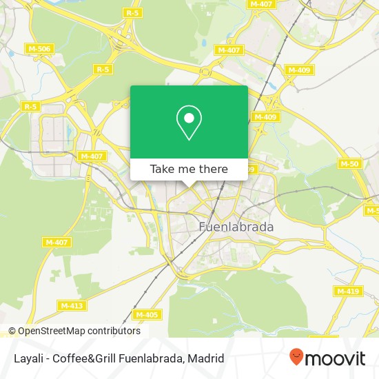 mapa Layali - Coffee&Grill Fuenlabrada