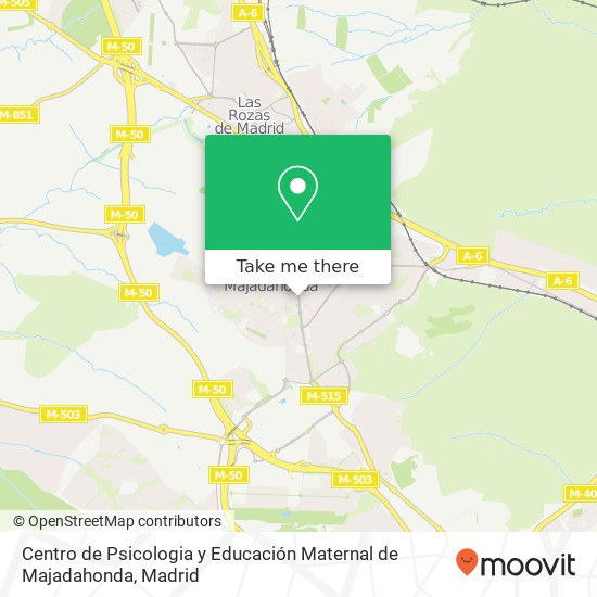 Centro de Psicologia y Educación Maternal de Majadahonda map