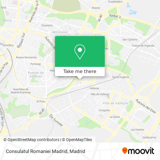 Consulatul Romaniei Madrid map