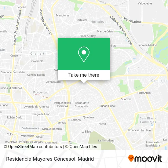 Residencia Mayores Concesol map