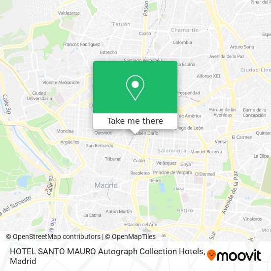 mapa HOTEL SANTO MAURO Autograph Collection Hotels