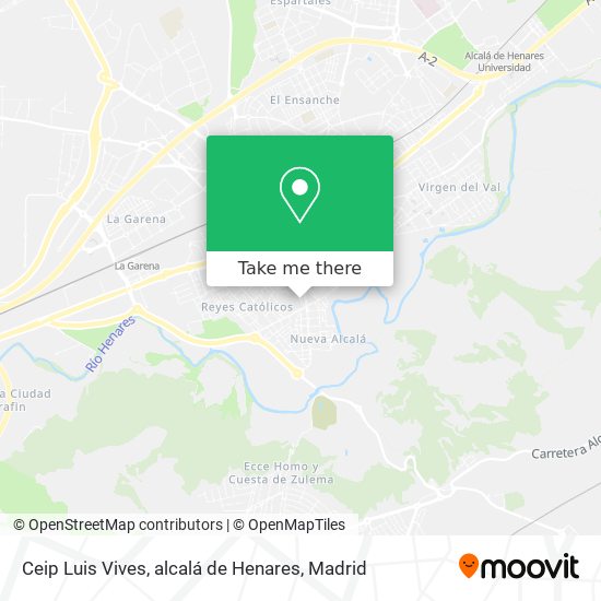 Ceip Luis Vives, alcalá de Henares map