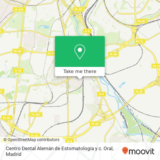 mapa Centro Dental Alemán de Estomatología y c. Oral