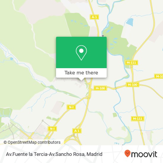 mapa Av.Fuente la Tercia-Av.Sancho Rosa
