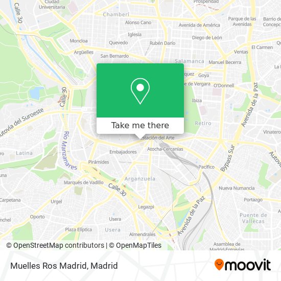 Muelles Ros Madrid map