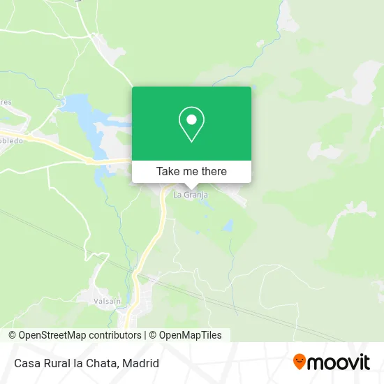Casa Rural la Chata map