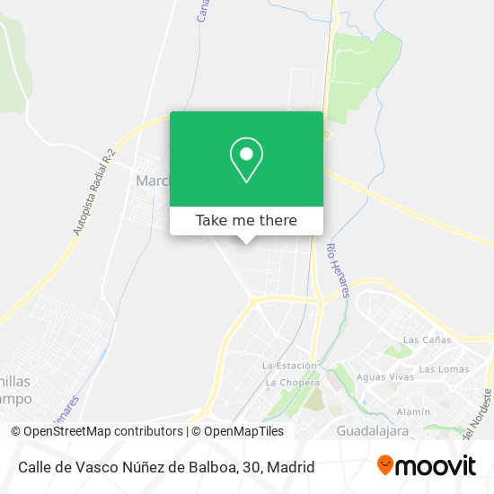 mapa Calle de Vasco Núñez de Balboa, 30