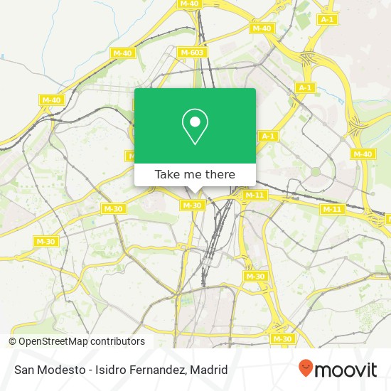 mapa San Modesto - Isidro Fernandez