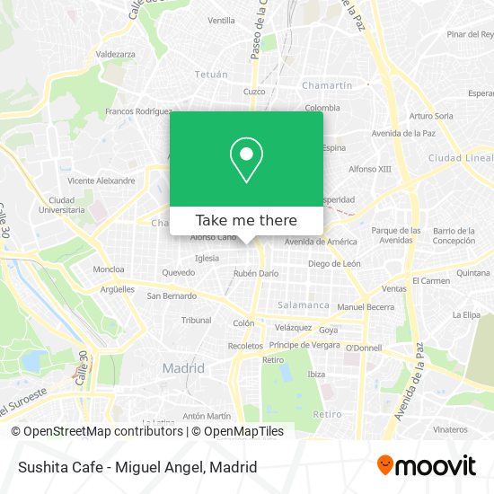 Sushita Cafe - Miguel Angel map