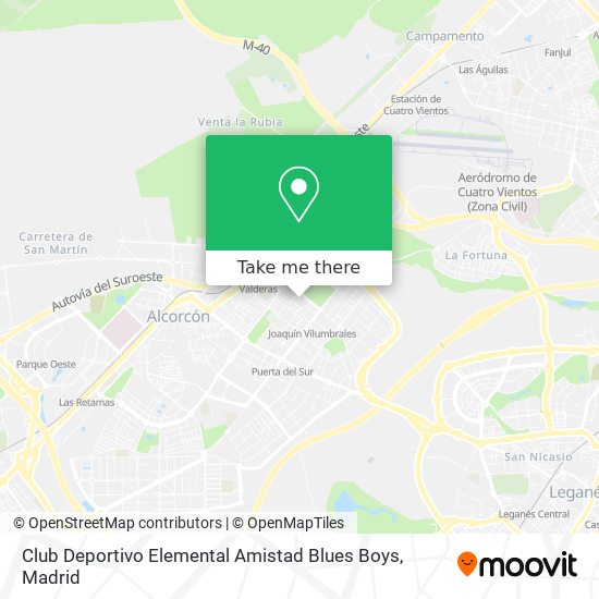 Club Deportivo Elemental Amistad Blues Boys map