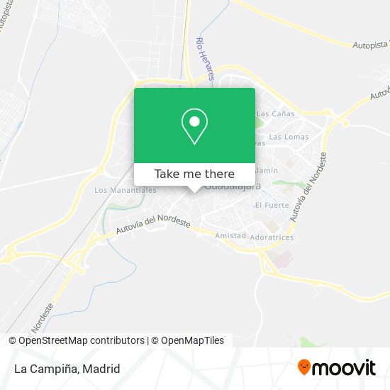 La Campiña map