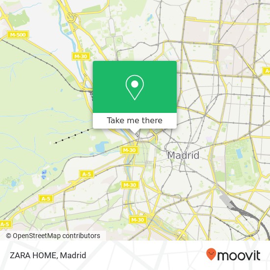 mapa ZARA HOME