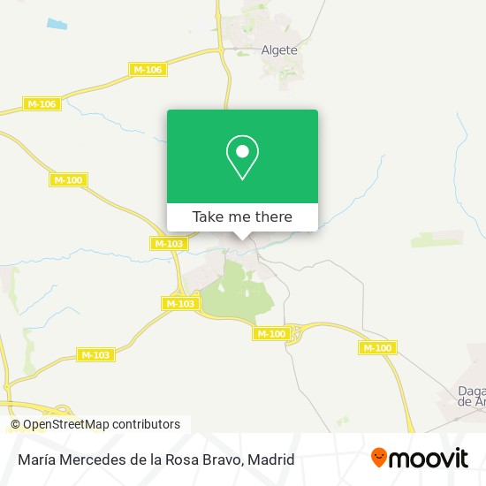 María Mercedes de la Rosa Bravo map