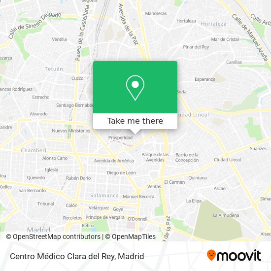 Centro Médico Clara del Rey map