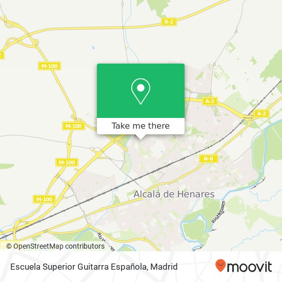 mapa Escuela Superior Guitarra Española