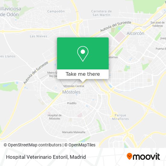 Hospital Veterinario Estoril map
