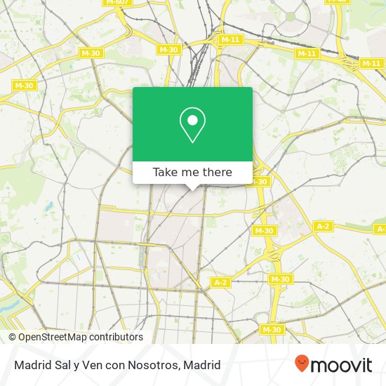 Madrid Sal y Ven con Nosotros map