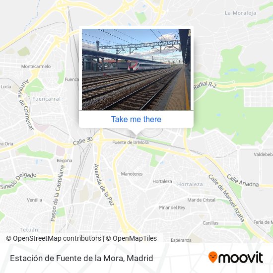 Estación de Fuente de la Mora map