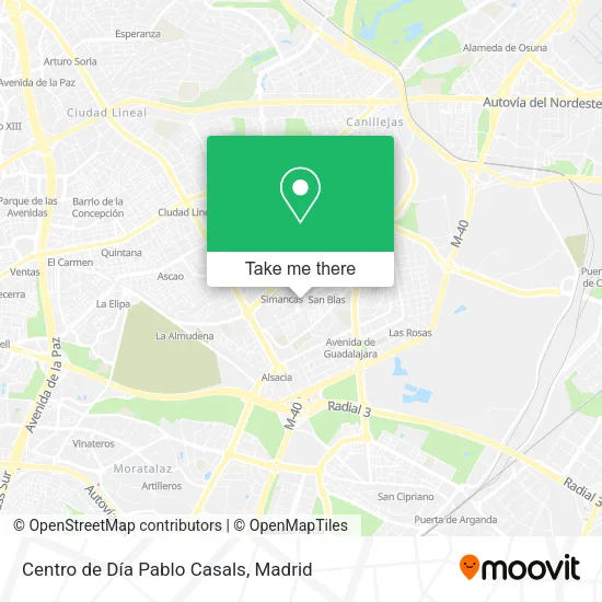 Centro de Día Pablo Casals map