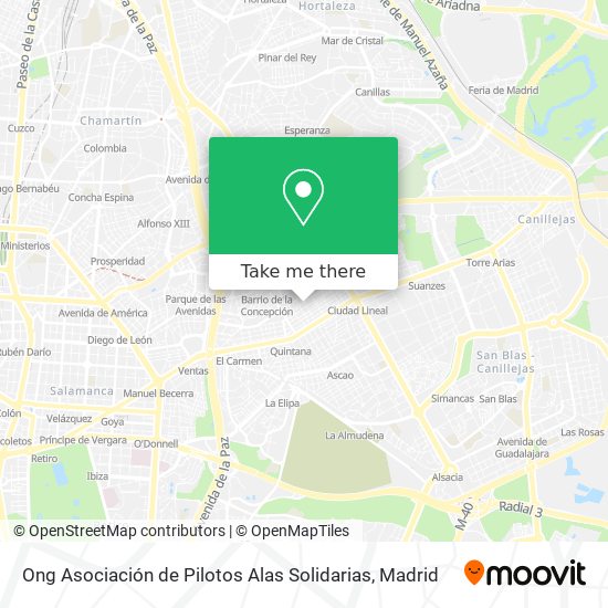 Ong Asociación de Pilotos Alas Solidarias map