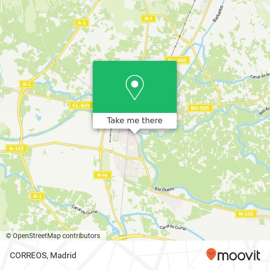 CORREOS map