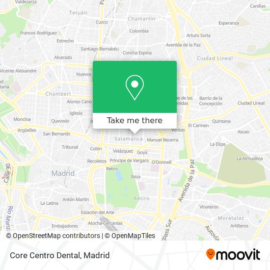 Core Centro Dental map