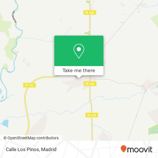 Calle Los Pinos map