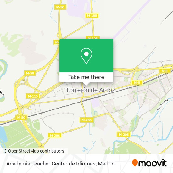 mapa Academia Teacher Centro de Idiomas