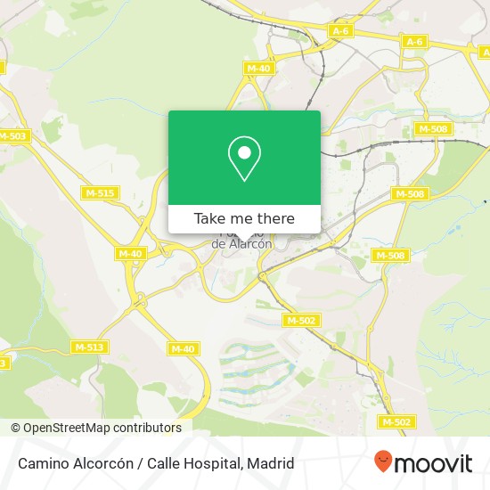 Camino Alcorcón / Calle Hospital map