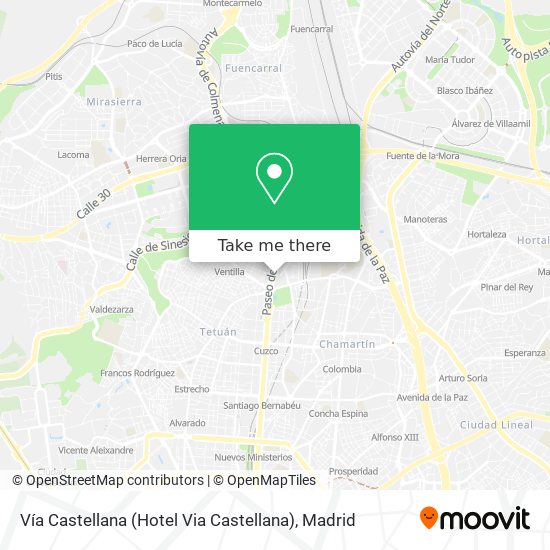 Vía Castellana (Hotel Via Castellana) map