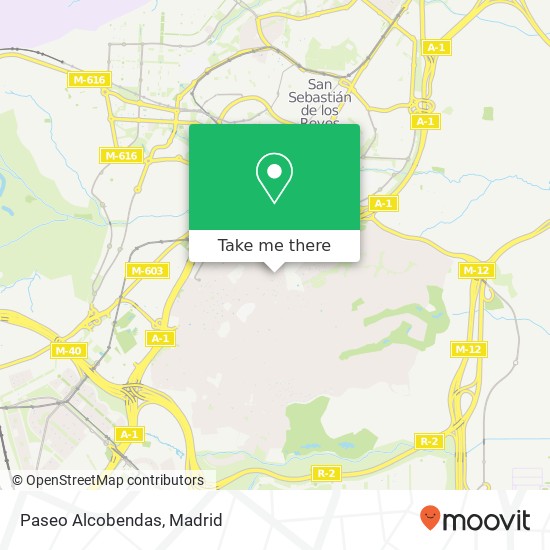 Paseo Alcobendas map