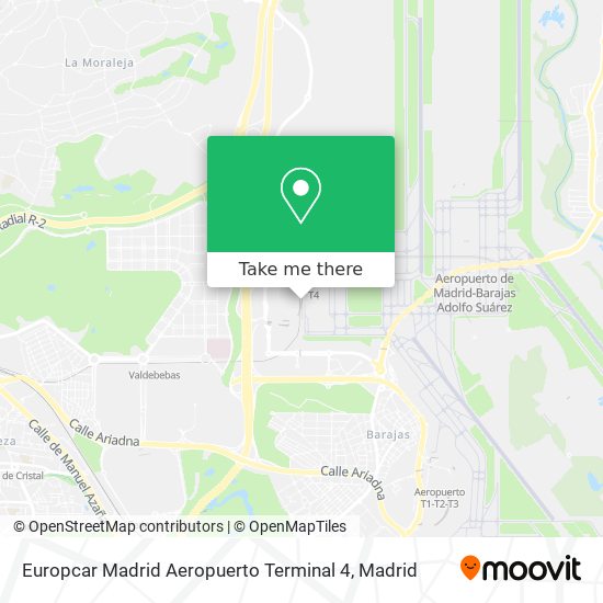 Europcar Madrid Aeropuerto Terminal 4 map