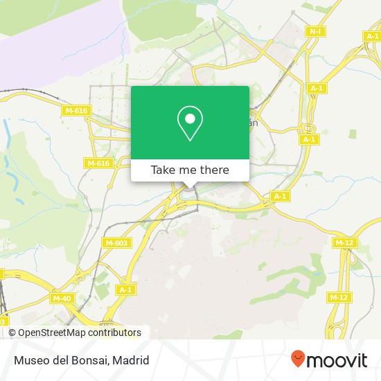 Museo del Bonsai map