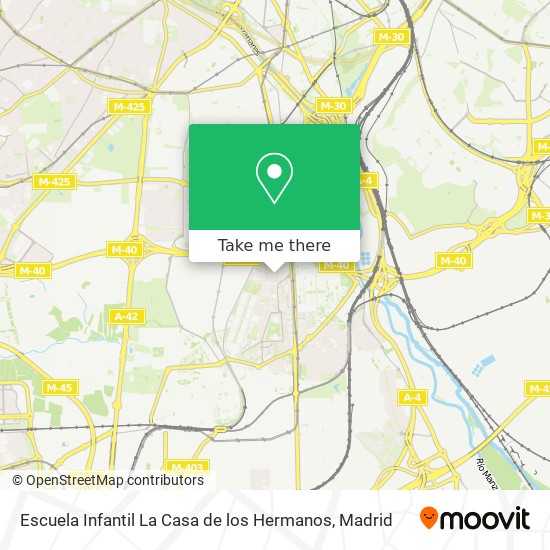 mapa Escuela Infantil La Casa de los Hermanos