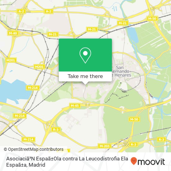 Asociaciã³N Espaã±Ola contra La Leucodistrofia Ela Espaã±a map