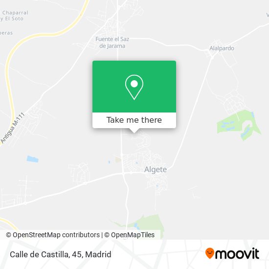mapa Calle de Castilla, 45