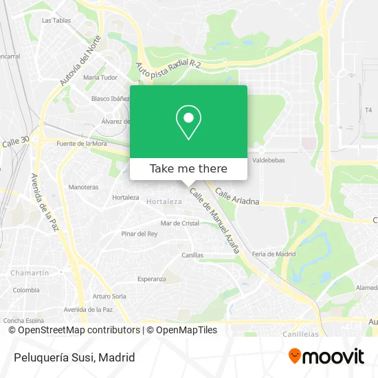 mapa Peluquería Susi