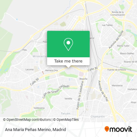Ana María Peñas Merino map
