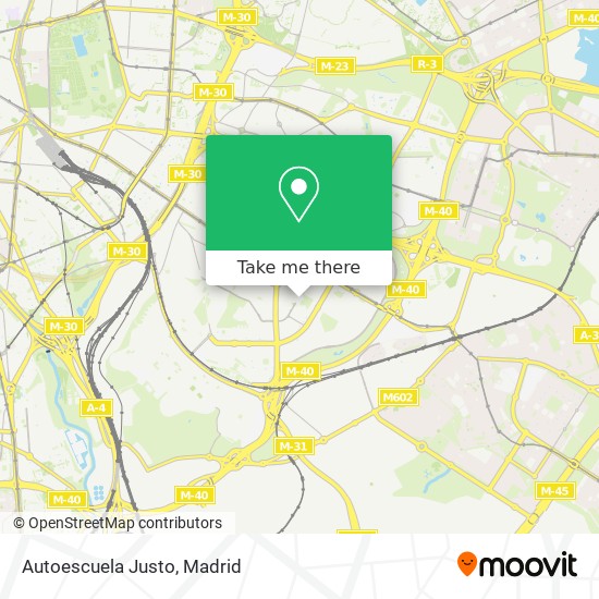 Autoescuela Justo map